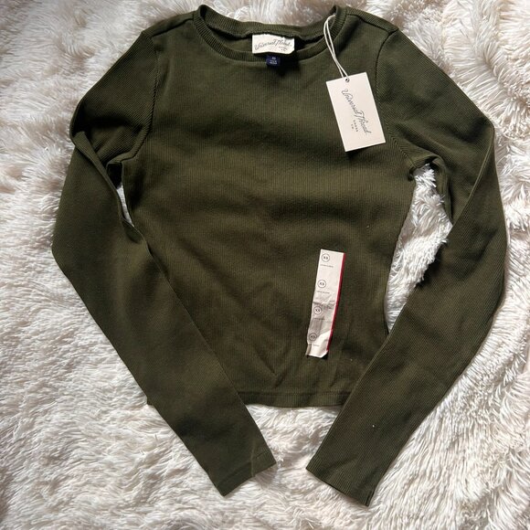 Set of Two Ribbed Slim Fit Tops NWT size XS - Picture 2 of 3